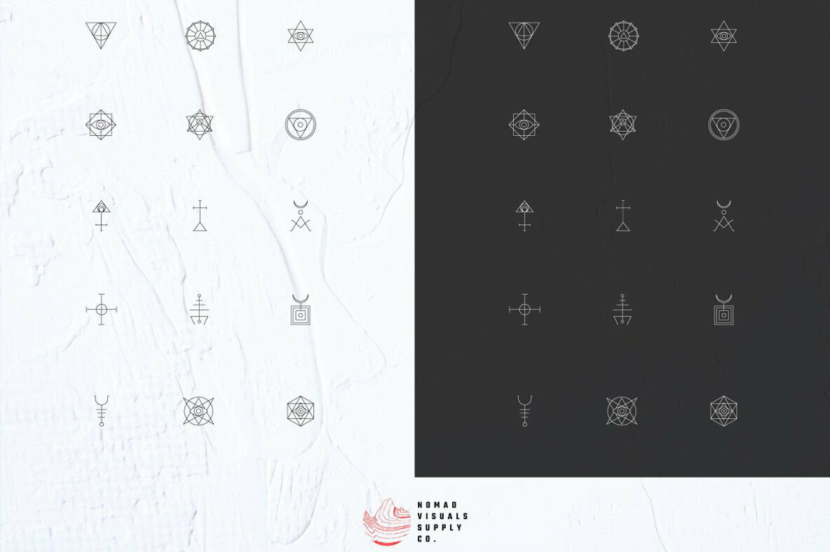 Minimalistic Magic Symbols Minimalistic Magic Symbols