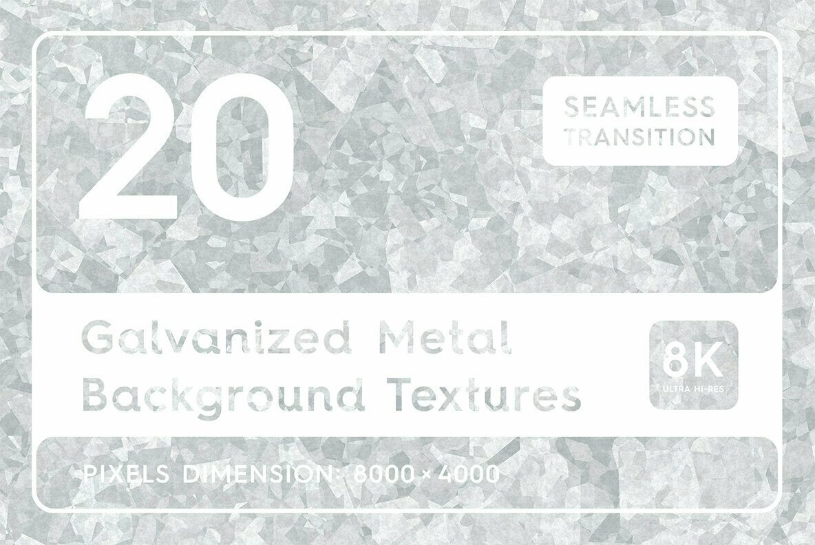 20 Galvanized Metal Background Textures 1