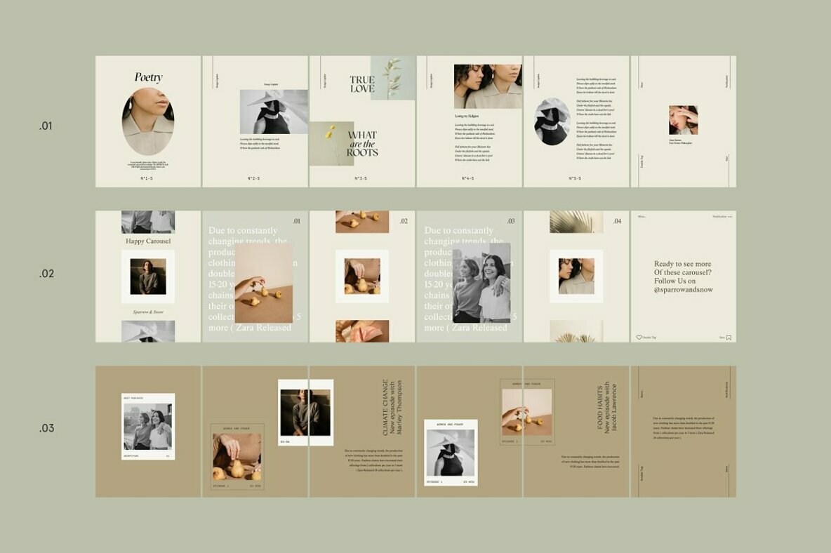 Sage Step by Step Carousel Templates 4