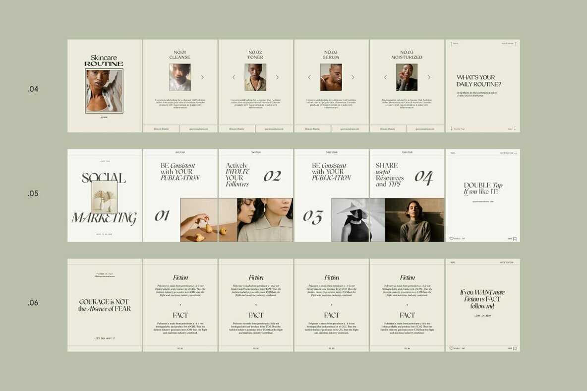 Sage Step by Step Carousel Templates 5