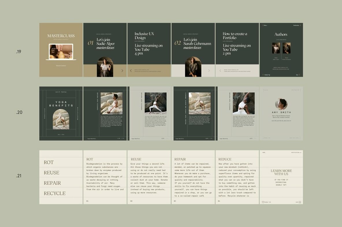 Sage Step by Step Carousel Templates 10