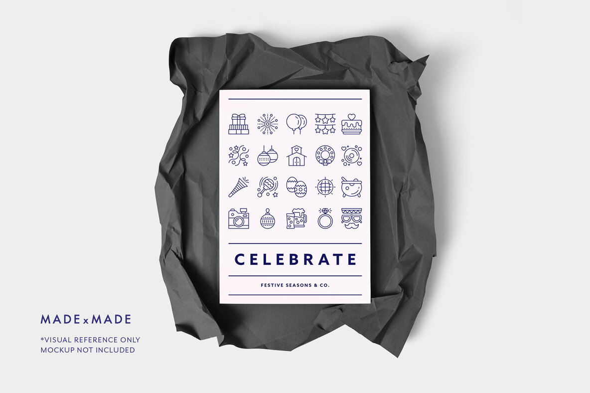 Celebration Line Icons Celebration Line Icons