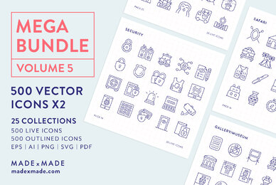 Mega Bundle Line Icons Vol 5