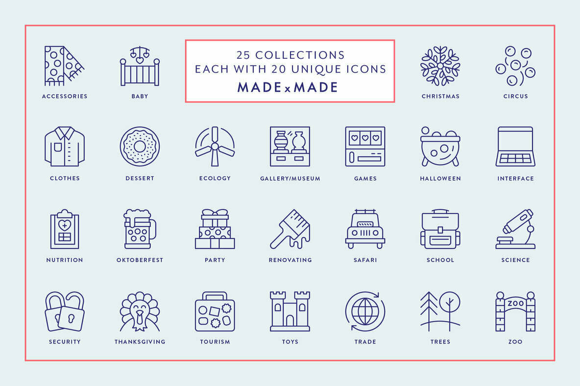Mega Bundle Line Icons Vol 5 Mega Bundle Line Icons Vol 5