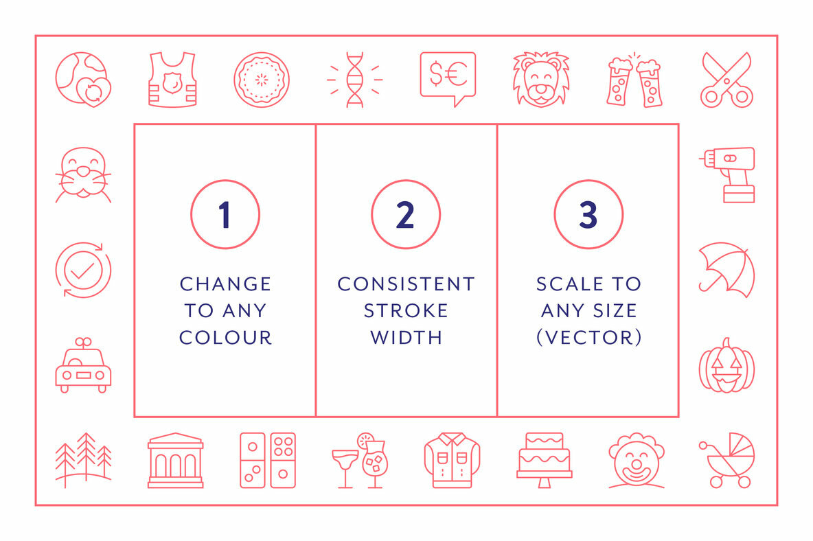 Mega Bundle Line Icons Vol 5 Mega Bundle Line Icons Vol 5