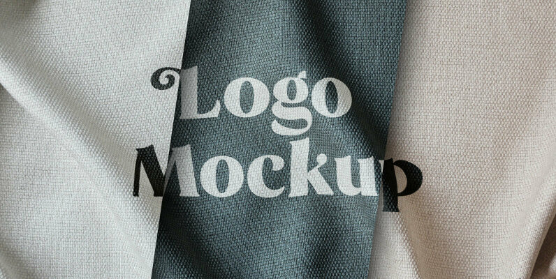 Fabric Print Logo Mockup
