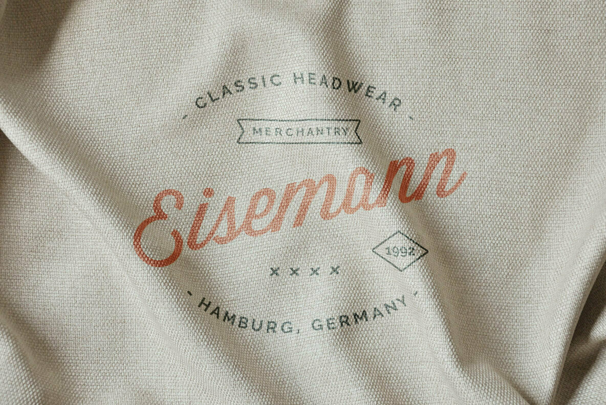 Fabric Print Logo Mockup Fabric Print Logo Mockup