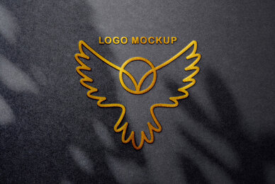 Foil Embossing Logo Mockups