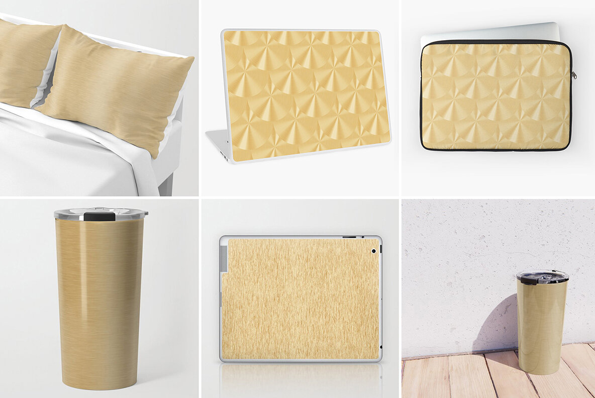 40 Brass Background Textures 17