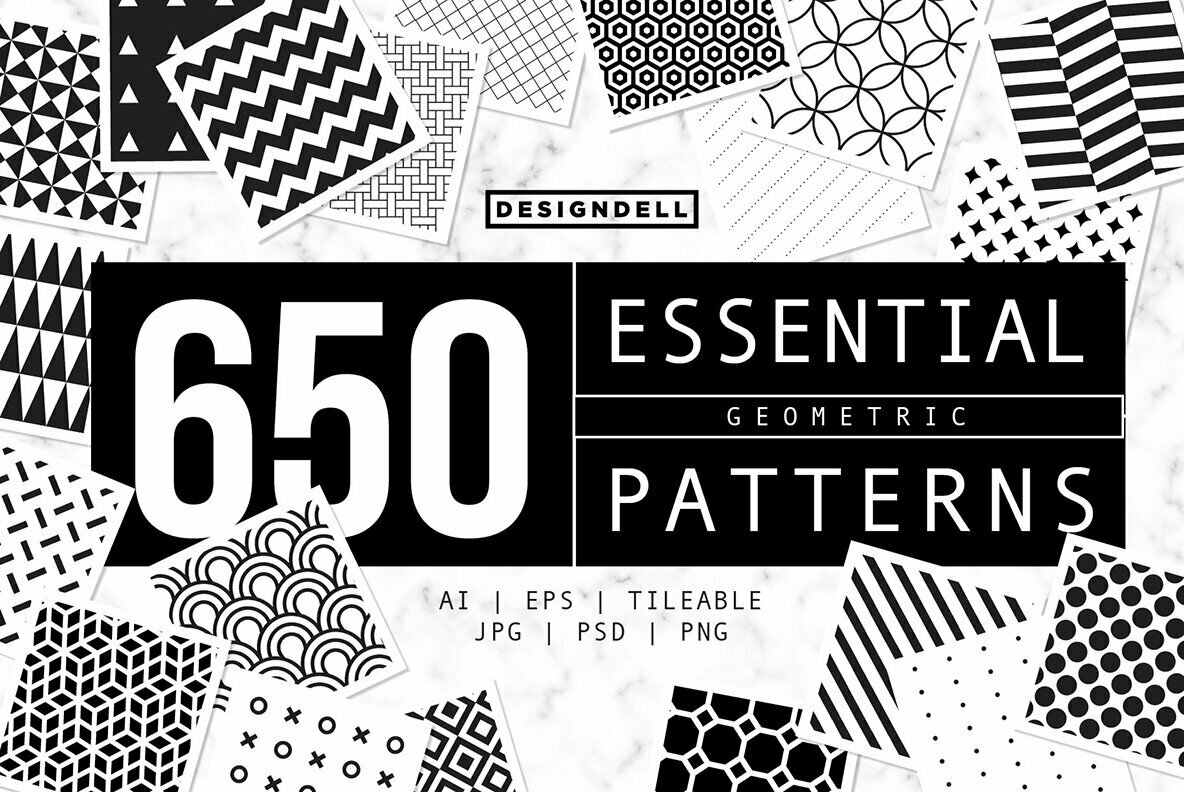 650 Essential Vector Patterns 1