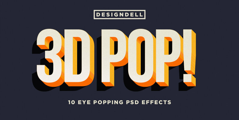 3D POP Photoshop Effects