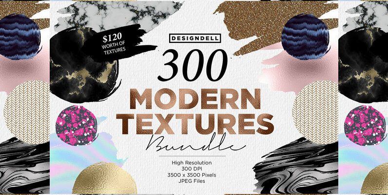 300 Modern Textures Bundle
