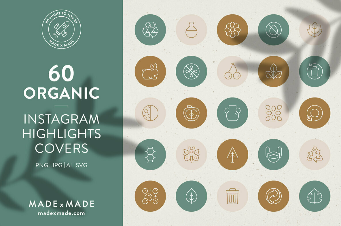 Organic     Instagram Highlight Covers 1