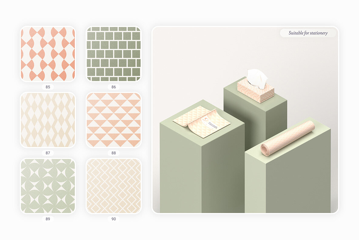Retro Geometric Seamless Patterns Collection 11