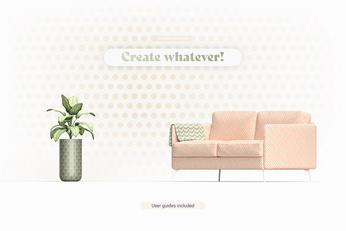 Retro Geometric Seamless Patterns Collection 12