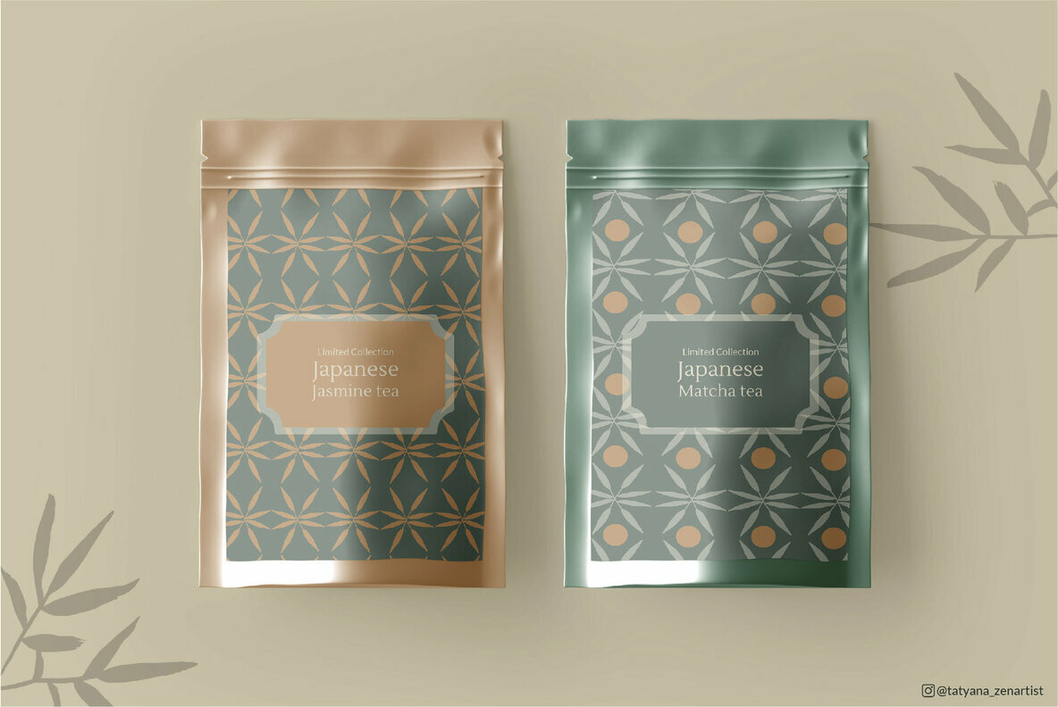 Japanese Kokeshi Doll Linear Clipart Collection 5