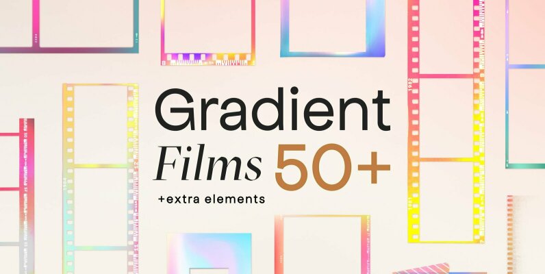 Gradient High Quality Film Frames