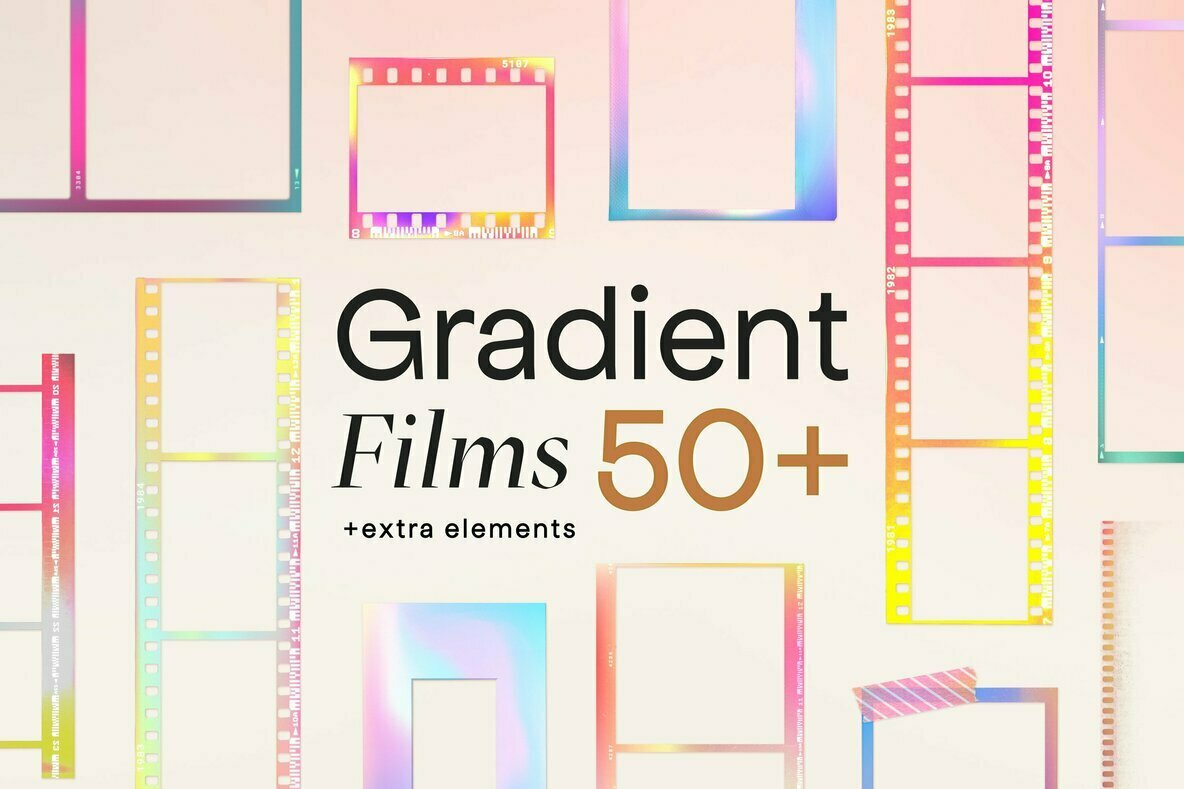 Gradient High Quality Film Frames Gradient High Quality Film Frames