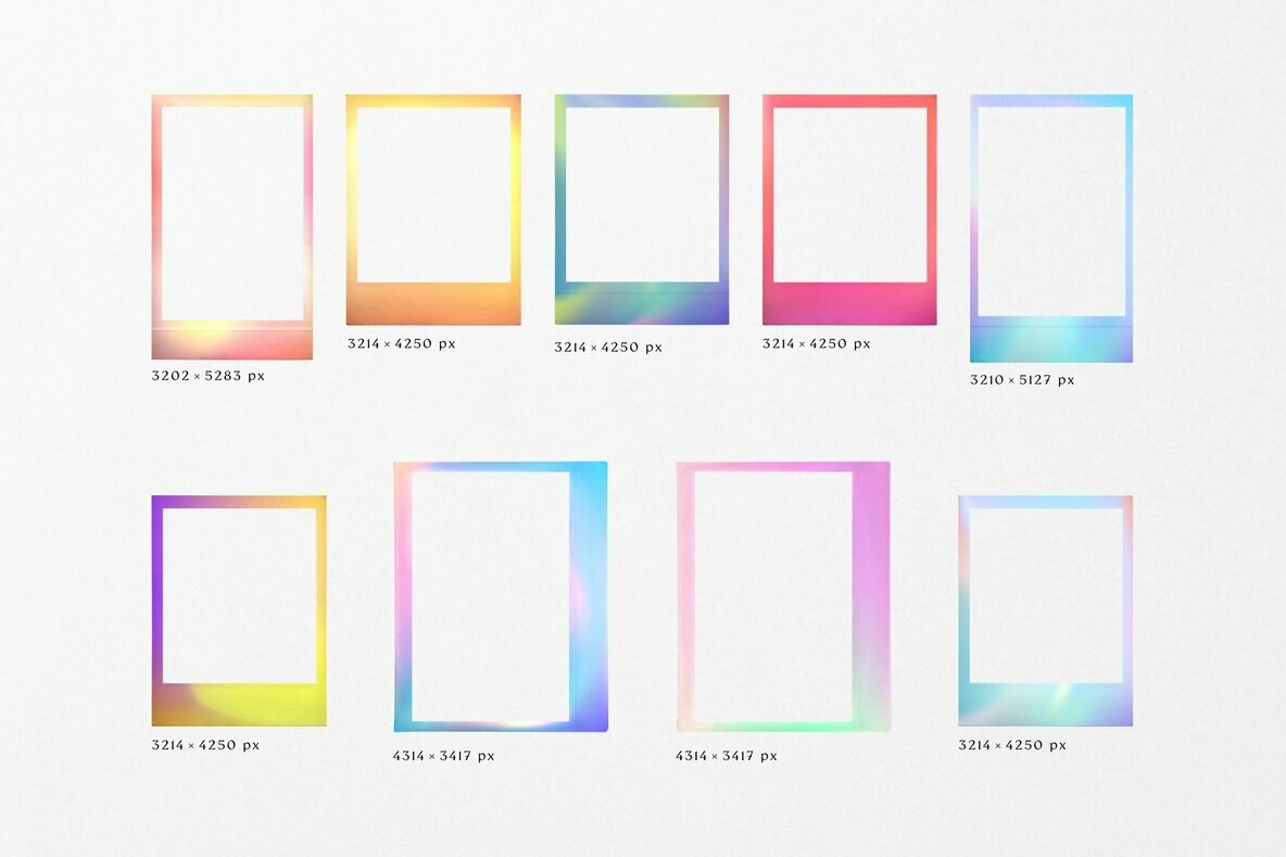 Gradient High Quality Film Frames Gradient High Quality Film Frames