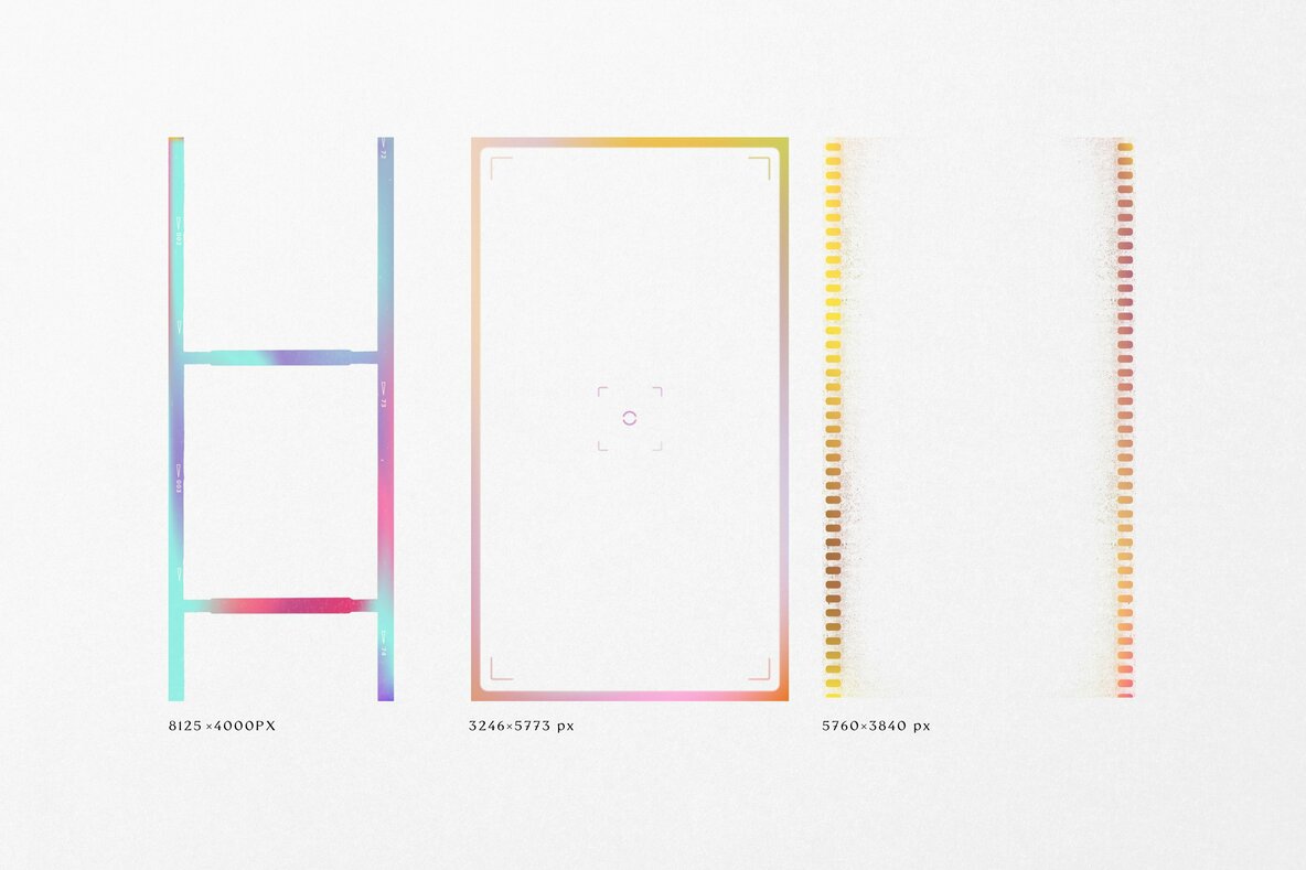 Gradient High Quality Film Frames Gradient High Quality Film Frames
