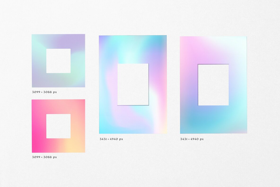 Gradient High Quality Film Frames Gradient High Quality Film Frames