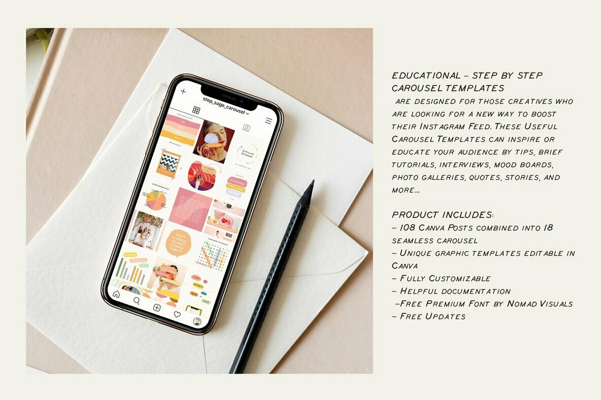Educational Carousel Templates 4