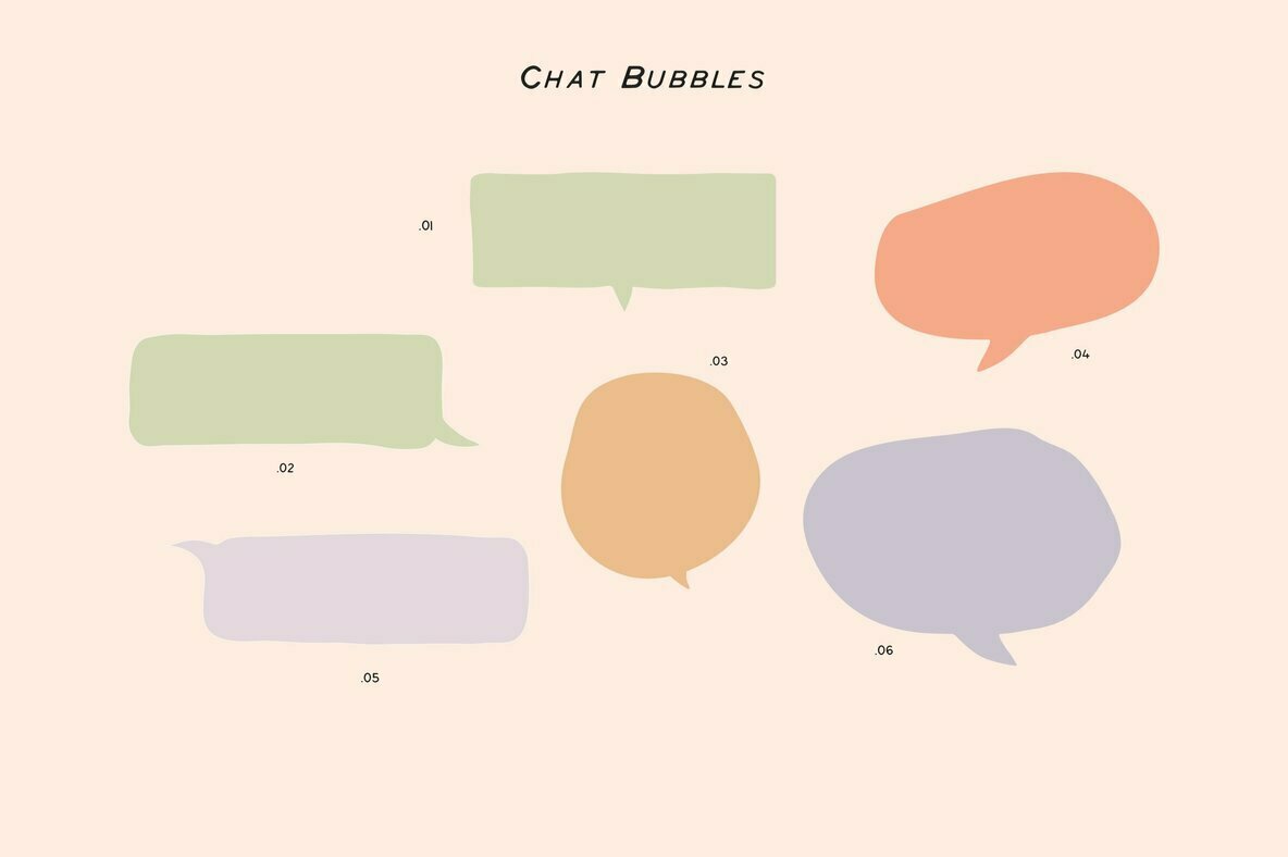 CANVA Elements Bubbles Arrows Frames 2