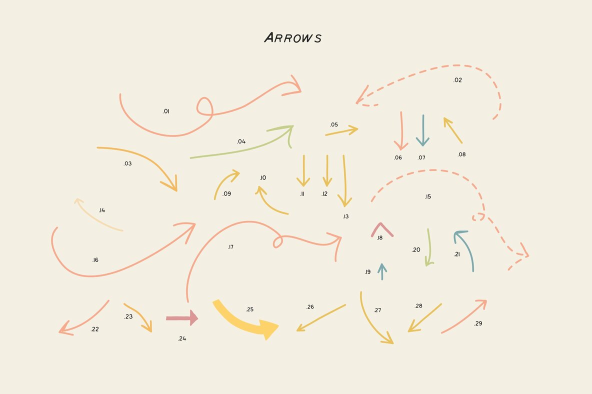 CANVA Elements Bubbles Arrows Frames 9