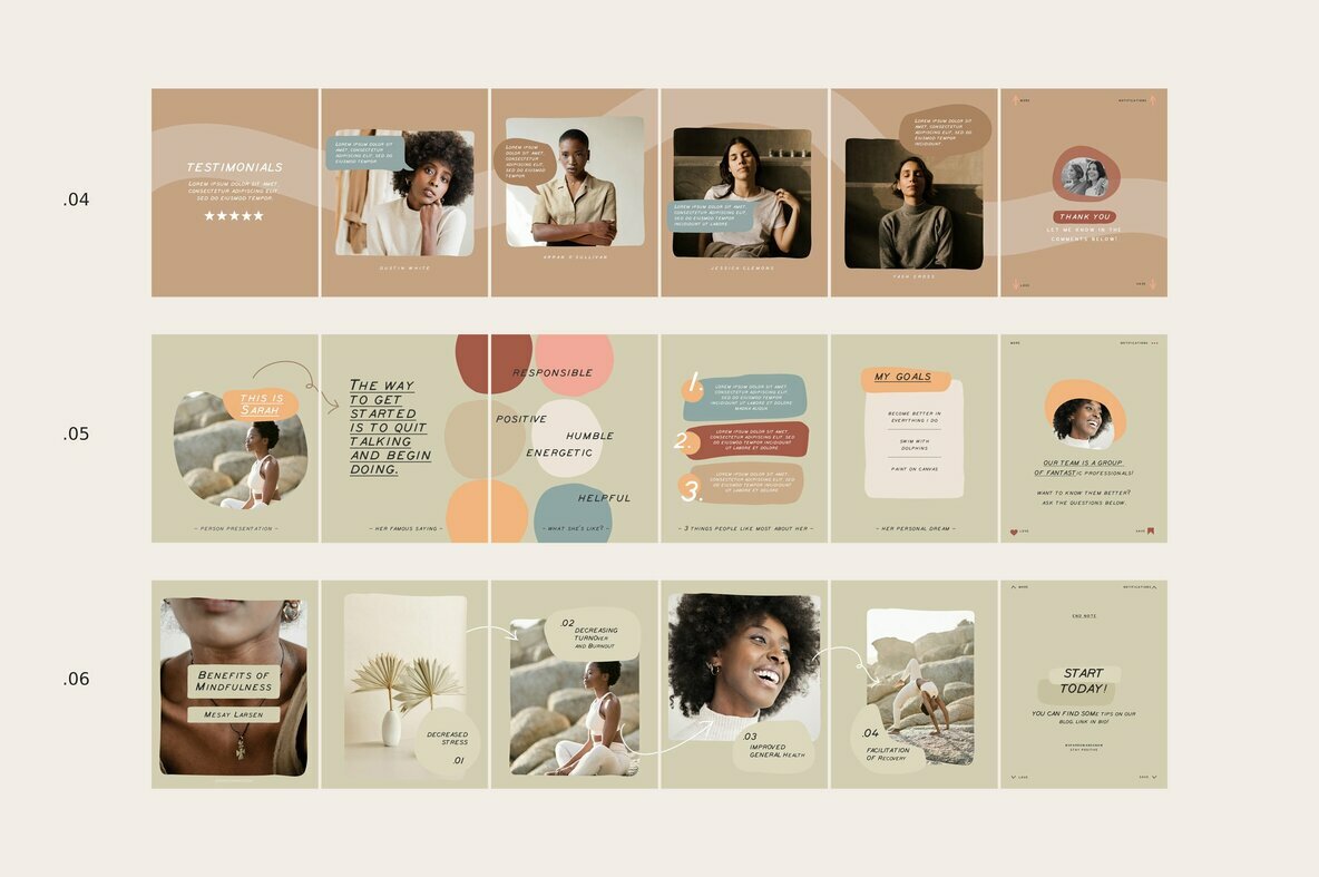 Coach Carousel Templates CANVA PS Coach Carousel Templates CANVA PS