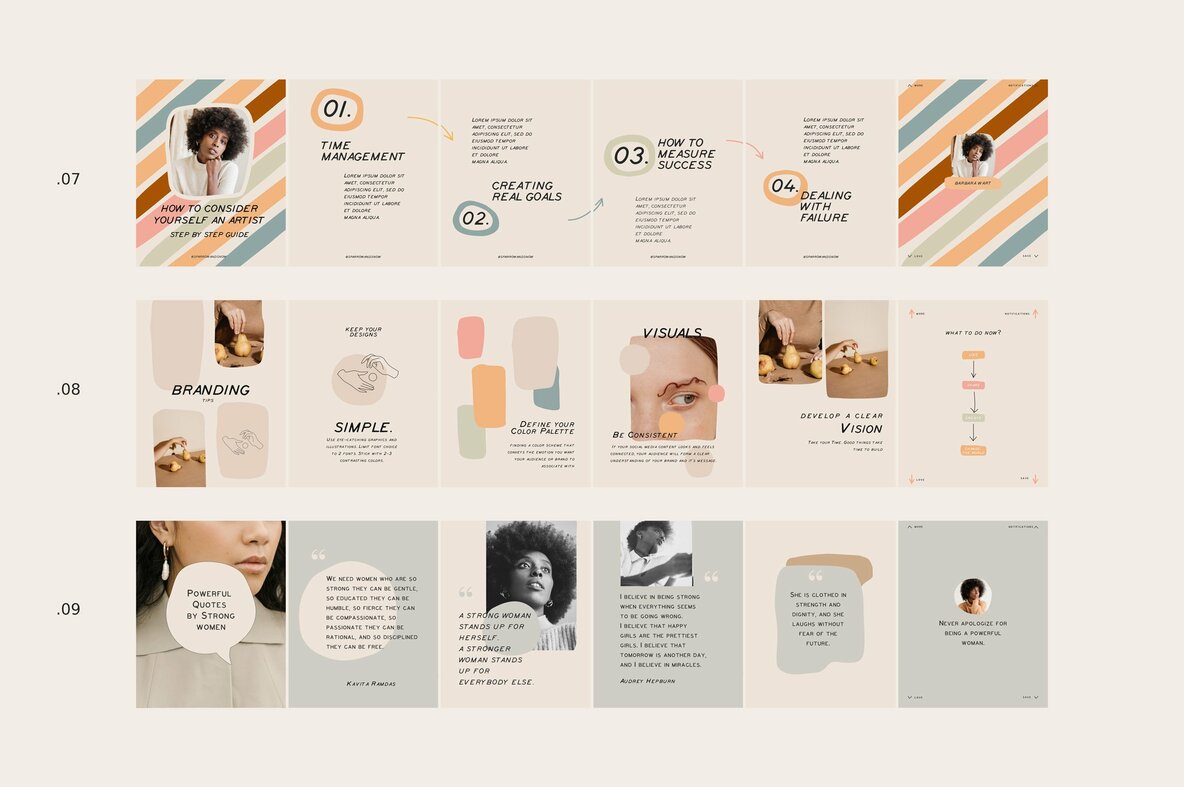 Coach Carousel Templates CANVA PS Coach Carousel Templates CANVA PS