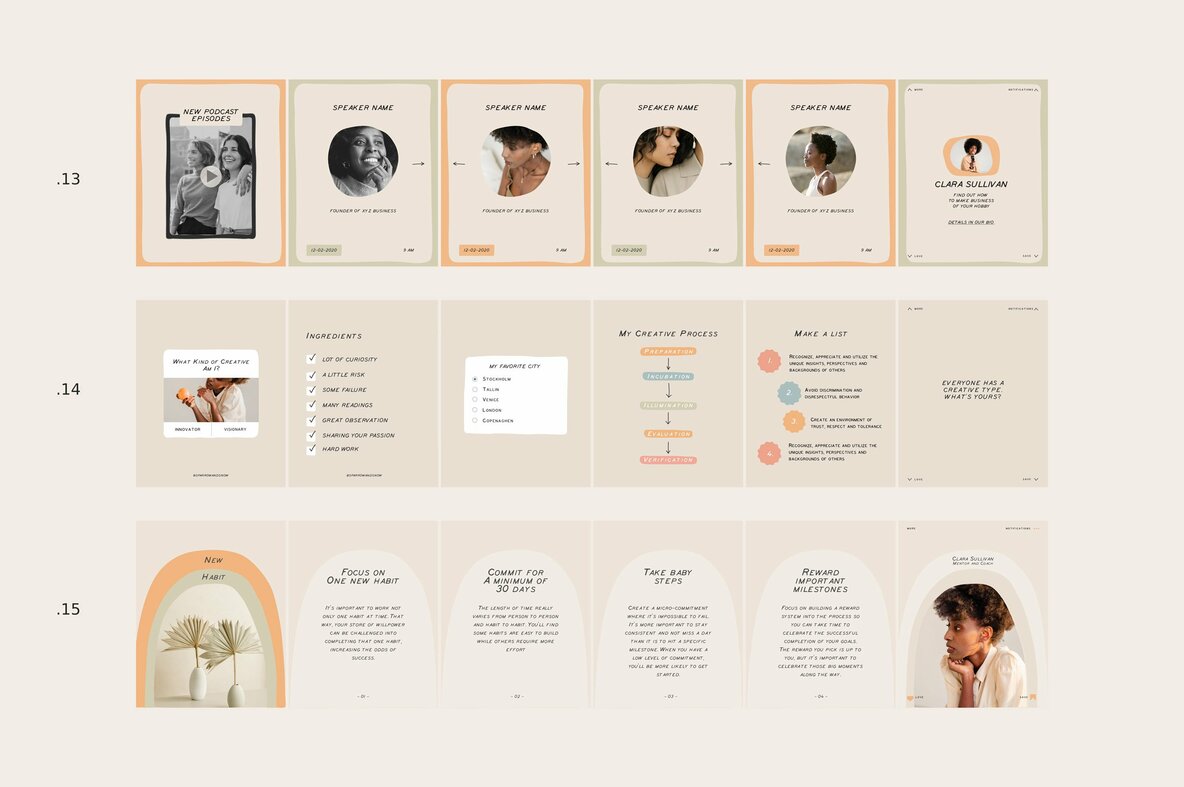 Coach Carousel Templates CANVA PS Coach Carousel Templates CANVA PS