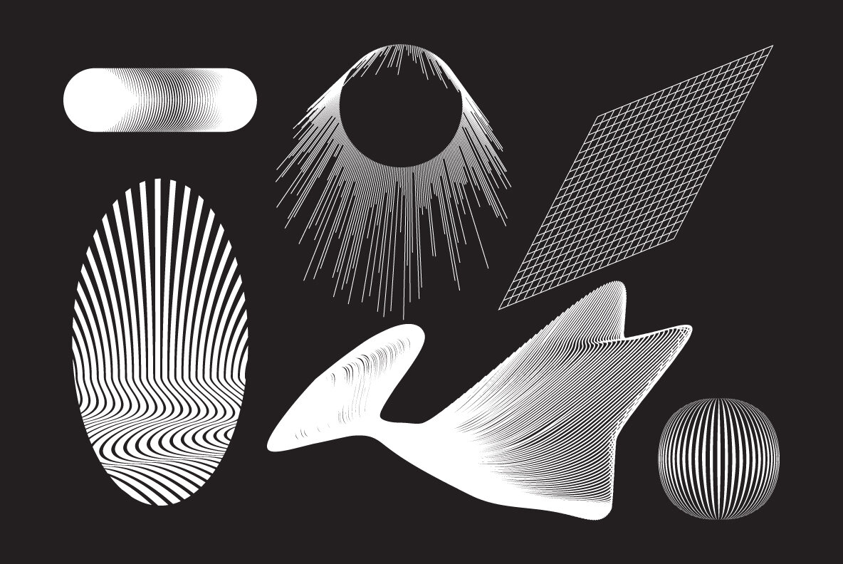 100Plus Abstract Vector Shapes