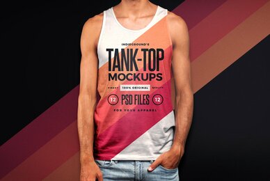 Men Tank Top Mockups