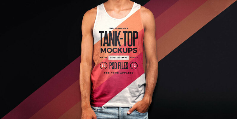 Men Tank Top Mockups