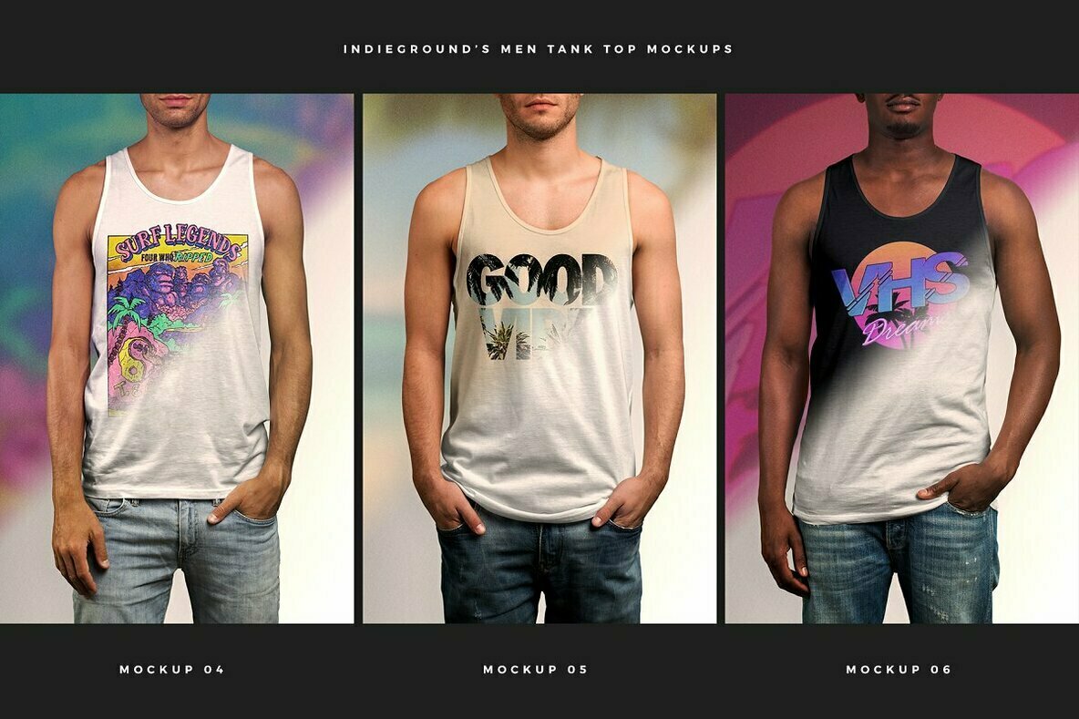 Men Tank Top Mockups 3