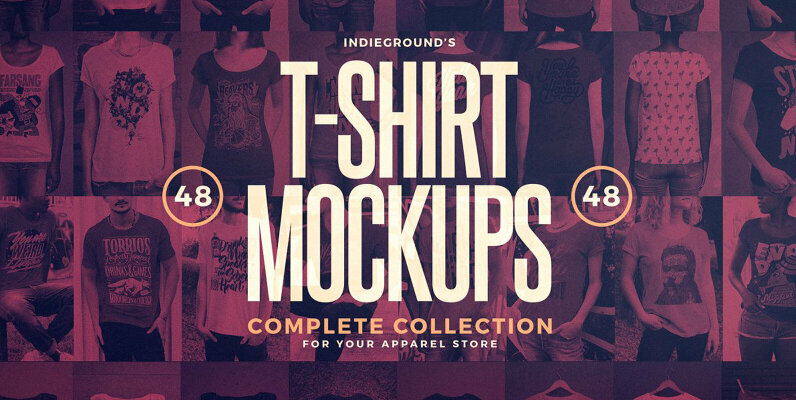 T Shirt Mockups Bundle