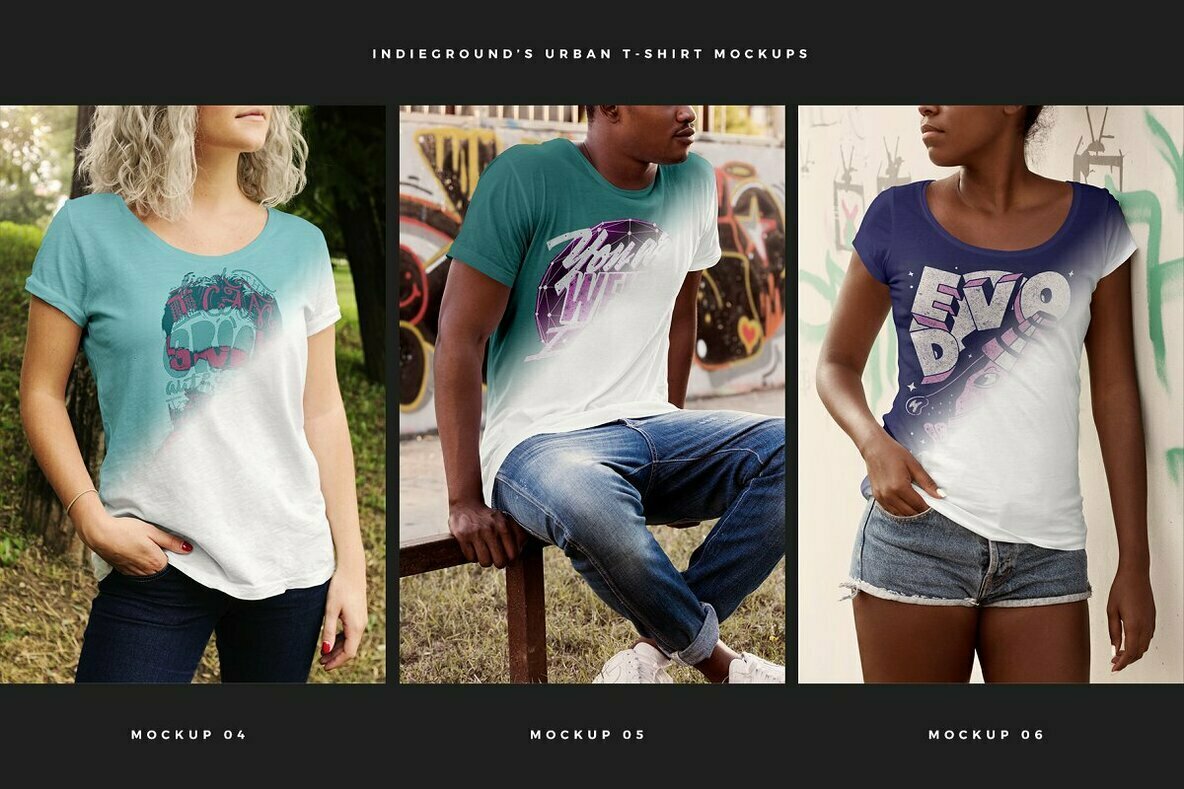 Urban T Shirt Mockups 3