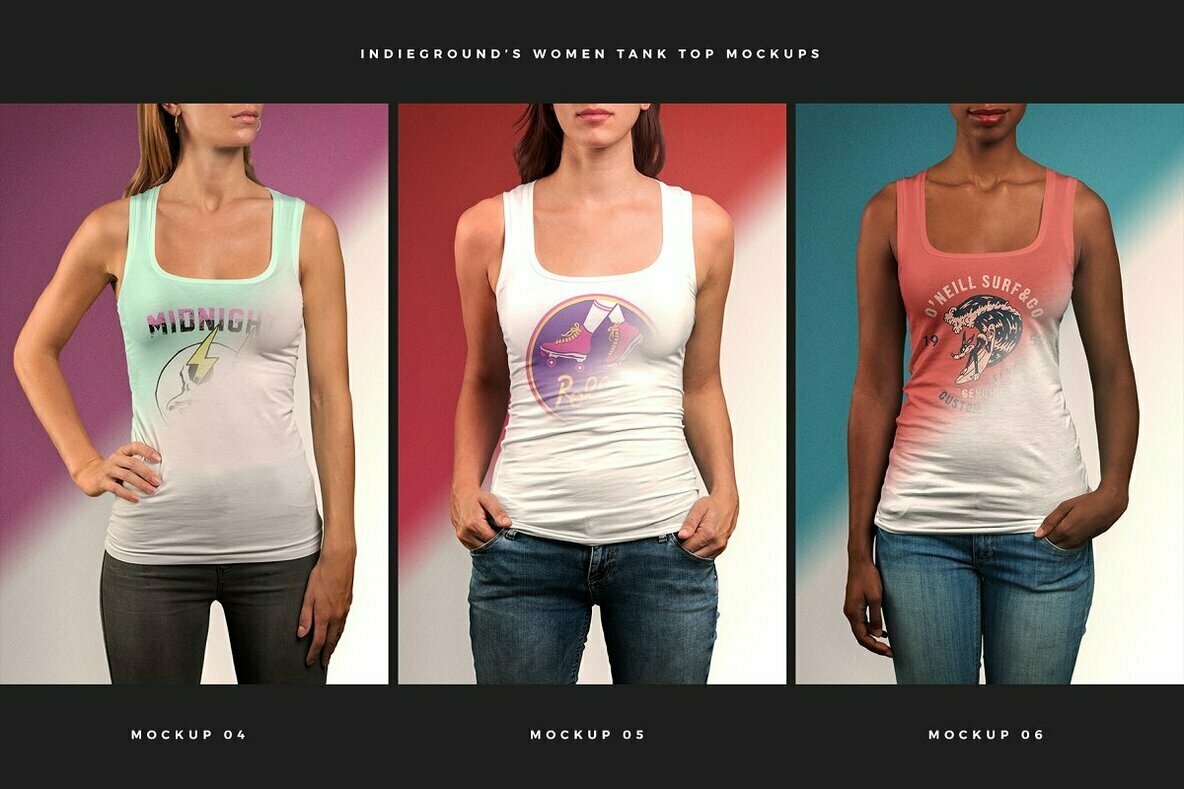 Women Tank Top Mockups 3