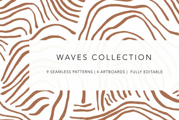 Waves Collection Graphics - YouWorkForThem