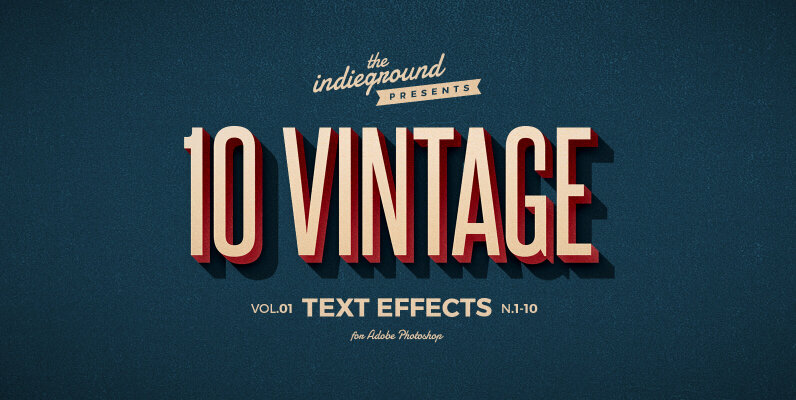 Retro Text Effects Vol 1