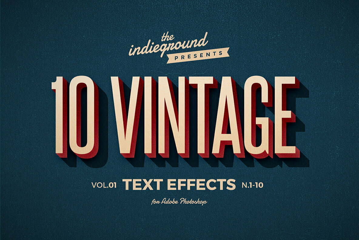 Retro Text Effects Vol 1 Retro Text Effects Vol 1