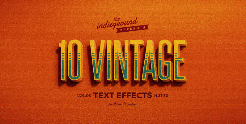 Retro Text Effects Vol 3
