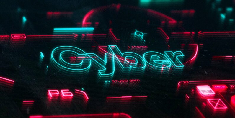Cyber   Futuristic Neon Display