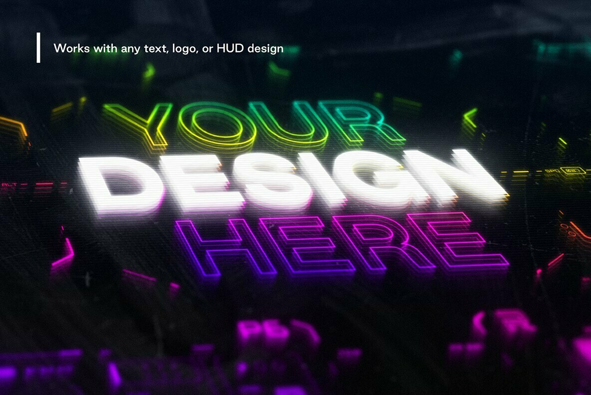 Cyber Futuristic Neon Display Cyber Futuristic Neon Display