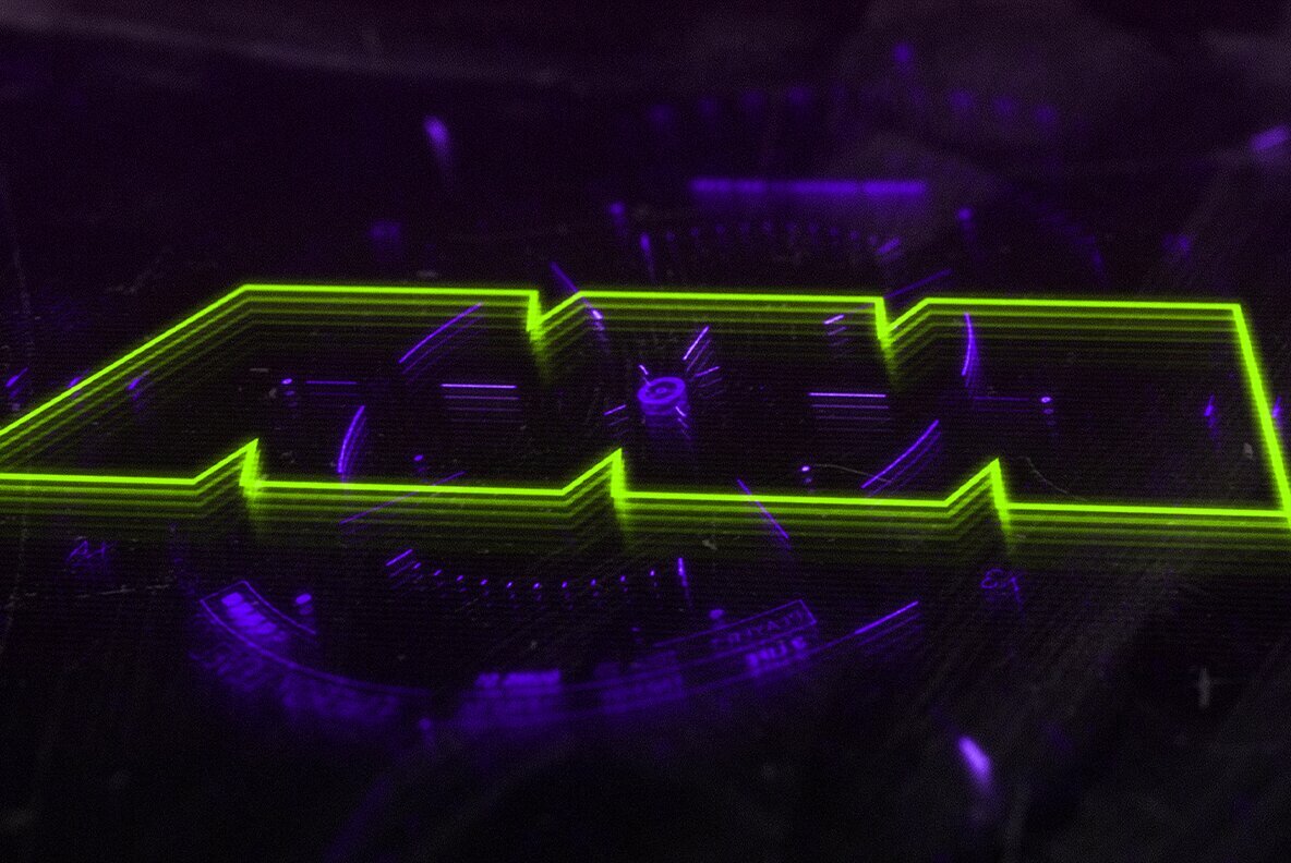 Cyber Futuristic Neon Display Cyber Futuristic Neon Display
