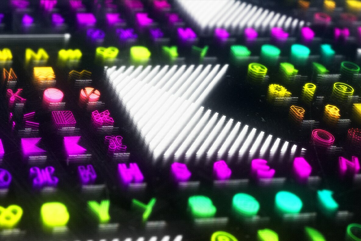 Cyber Futuristic Neon Display Cyber Futuristic Neon Display