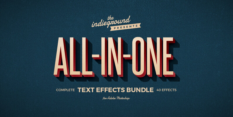 Retro Text Effects Complete Bundle