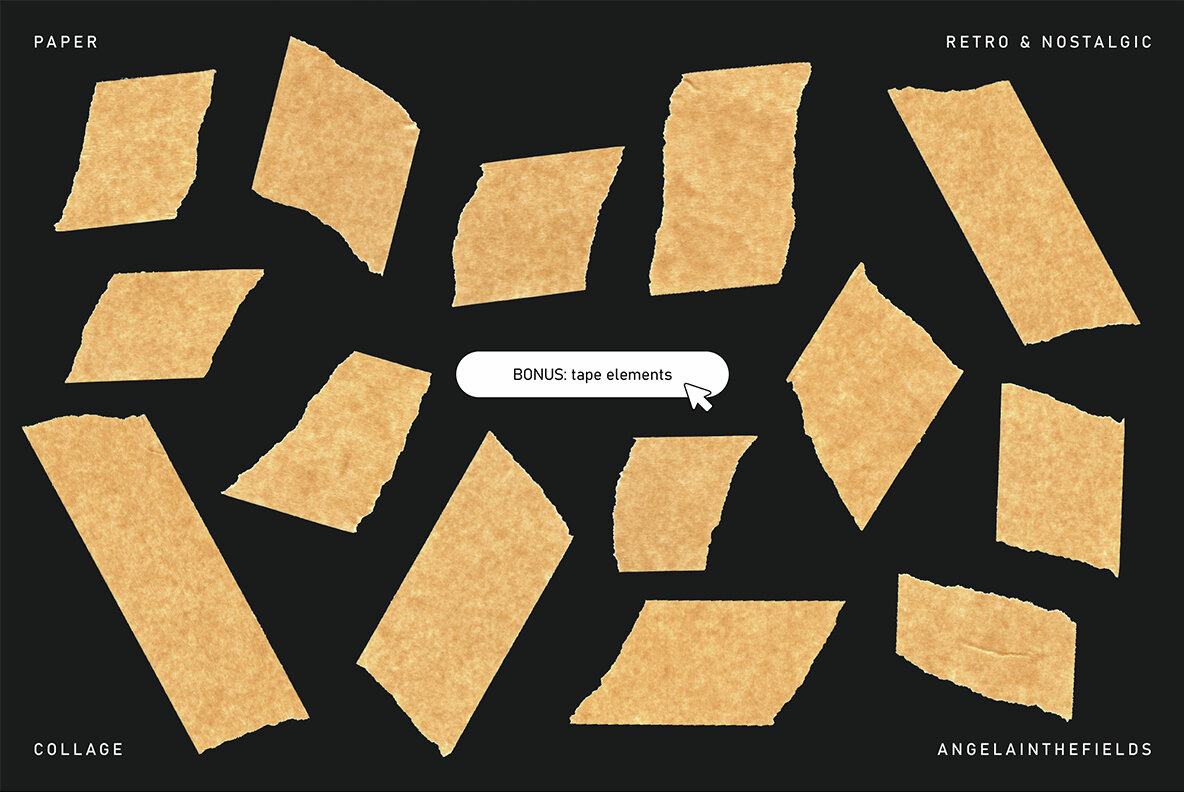 Kraftastic Torn Paper Shapes 9