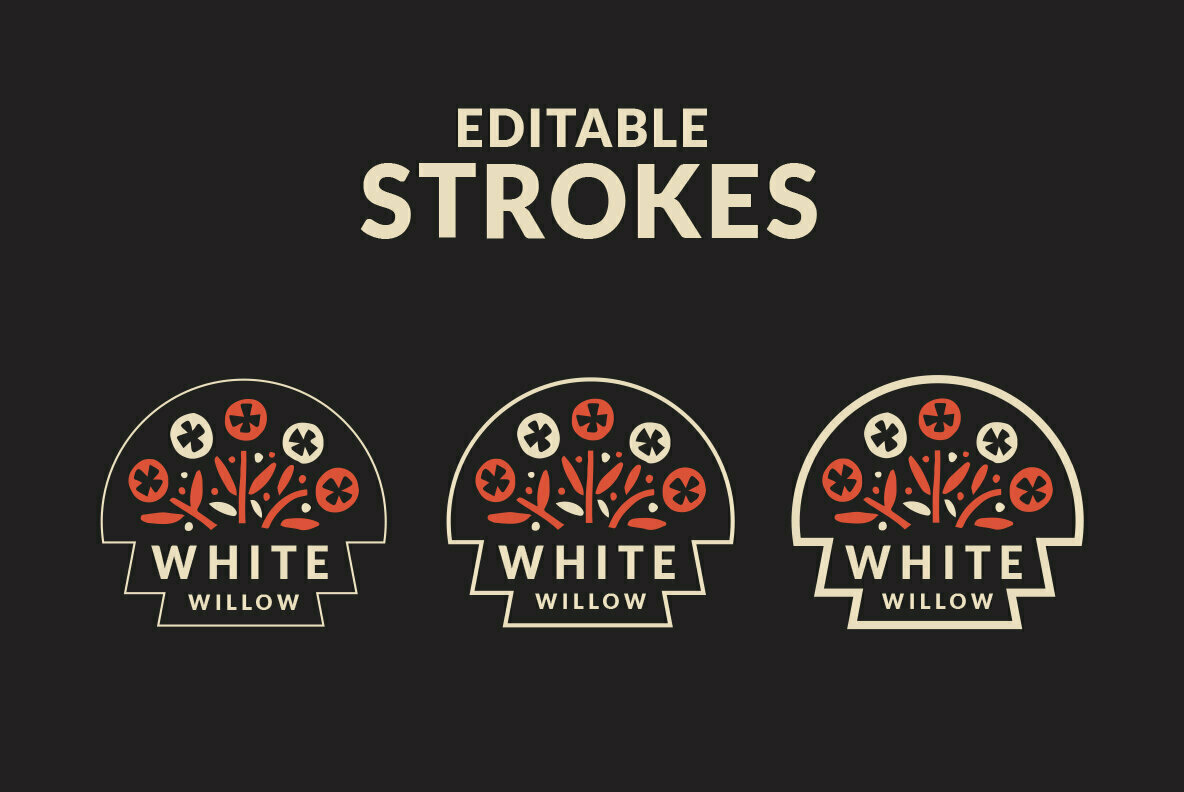 Abstract Linocut Badge Builder 3