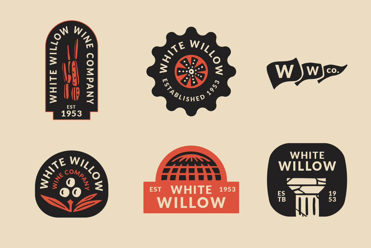 Abstract Linocut Badge Builder 6